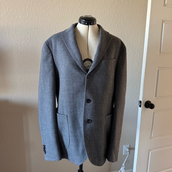 Mango Men’s 100% wool grey blazer Sz US 42